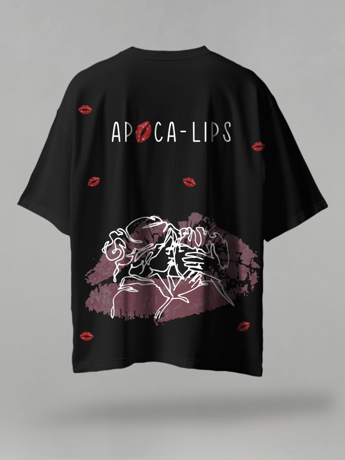 Lips Printed T-Shirt-Print  Free Size