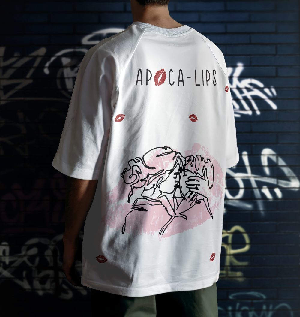 Lips Printed T-Shirt-Print  Free Size W - Image 4