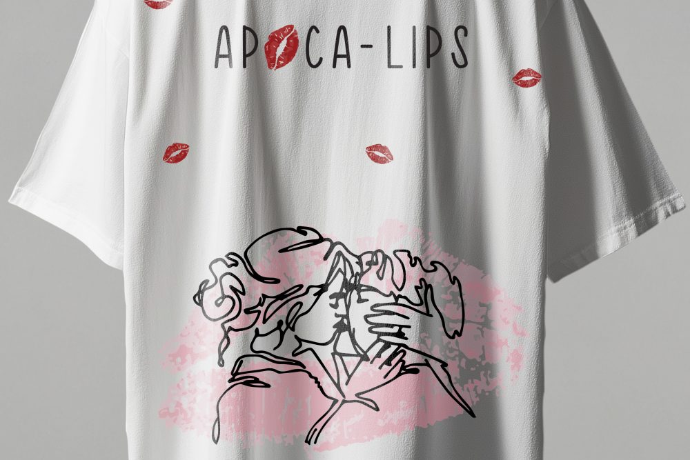 Lips Printed T-Shirt-Print  Free Size W - Image 3